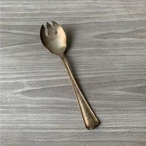 1 Rogers 1847 Silverplate XS Triple Ice Cream Tulip Shape Spoon monogrammed W.
